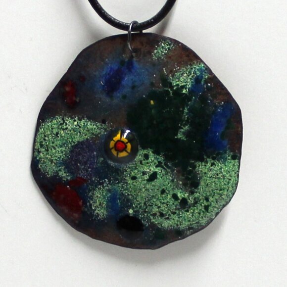 Unique Pendant Black Corded Lobster Clasp Necklace - Picture 1 of 10